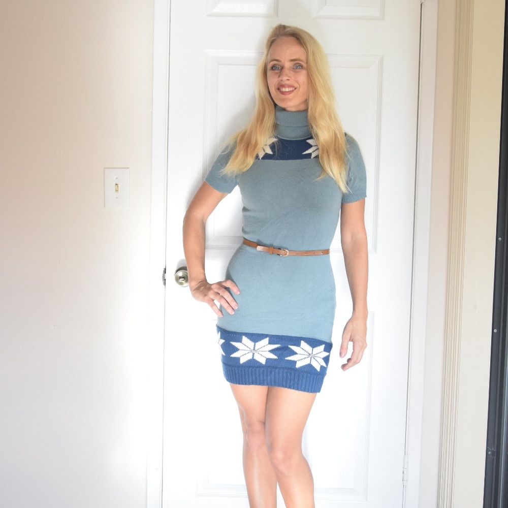 Peppe Paluso Not Ugly Sweater Dress Small